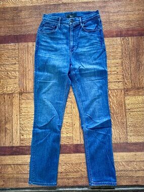 3x1 Blue High-Rise Straight Jeans